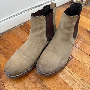 Crevo Tan Suede Chelsea Boots